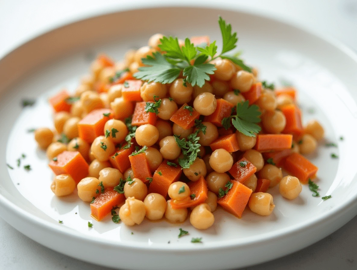 Fresh Carrot and Chickpea Salad with Parsley & Lemon – Ready in 5 Minutes!