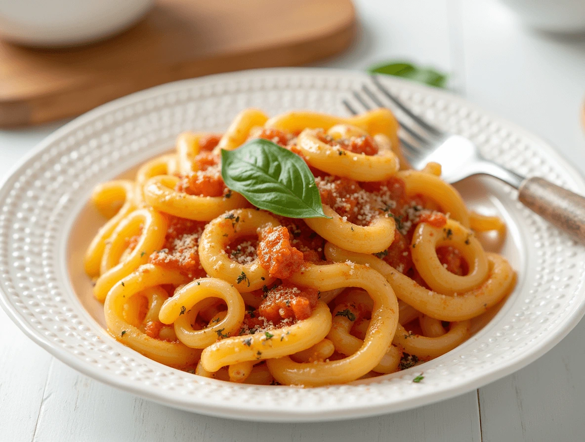 Creamy One Pot Ditalini Pasta with Parmesan Cheese
