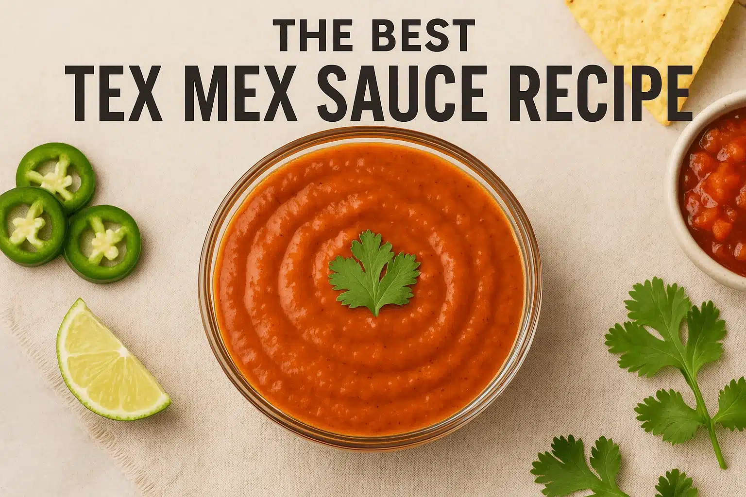 Creamy Homemade Tex Mex Sauce with Fresh Ingredients
