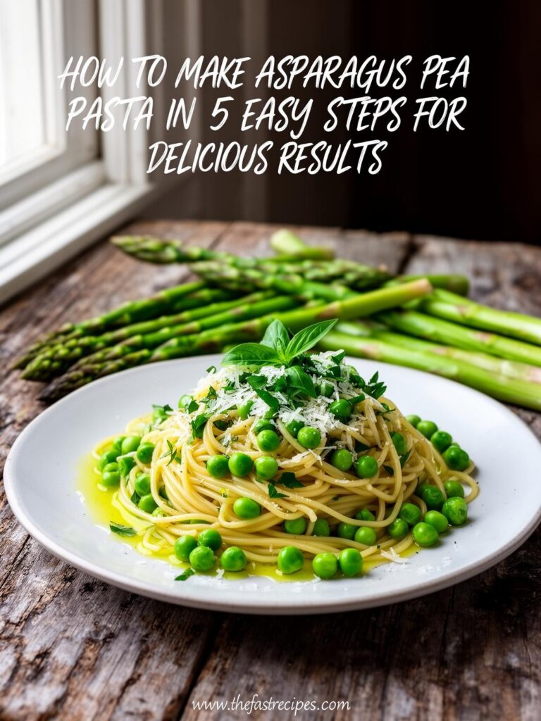 Asparagus Pea Pasta recipe on The Fast Recipes
