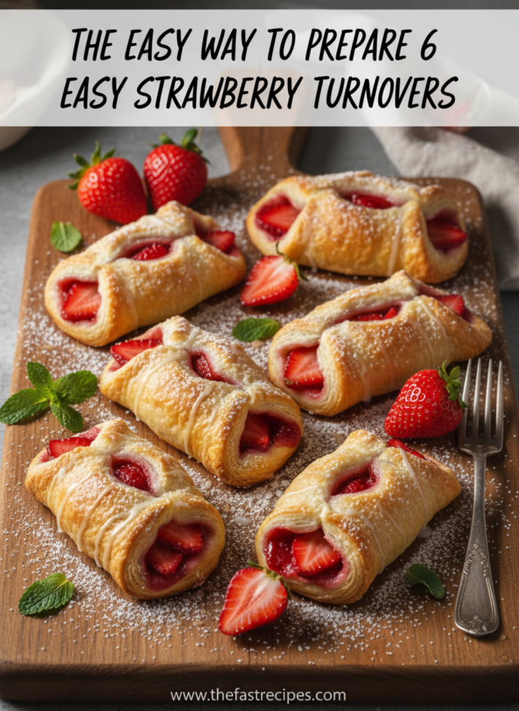 Easy Strawberry Turnovers recipe on The Fast Recipes