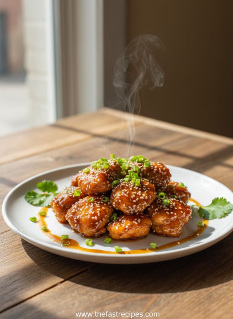 quick Honey Garlic Chicken recipe on The Fast Recipes - Express cooking