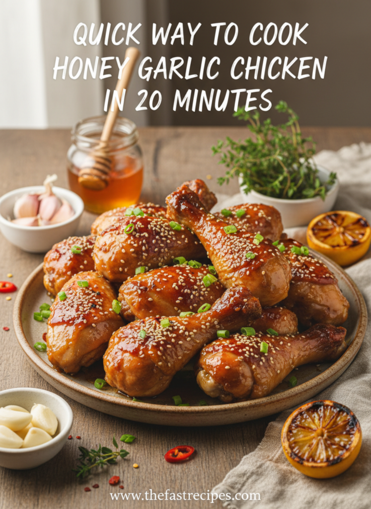 Honey Garlic Chicken recipe on The Fast Recipes