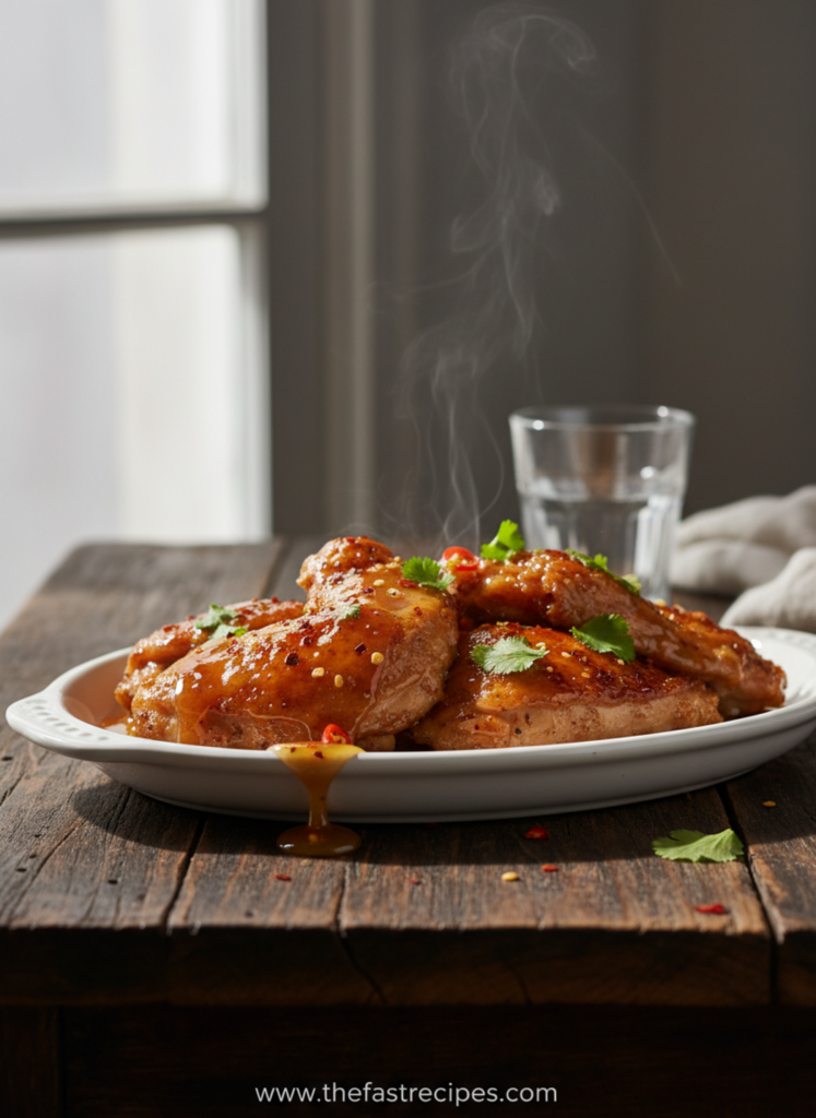 quick Hot Honey Chicken recipe on The Fast Recipes - Express cooking