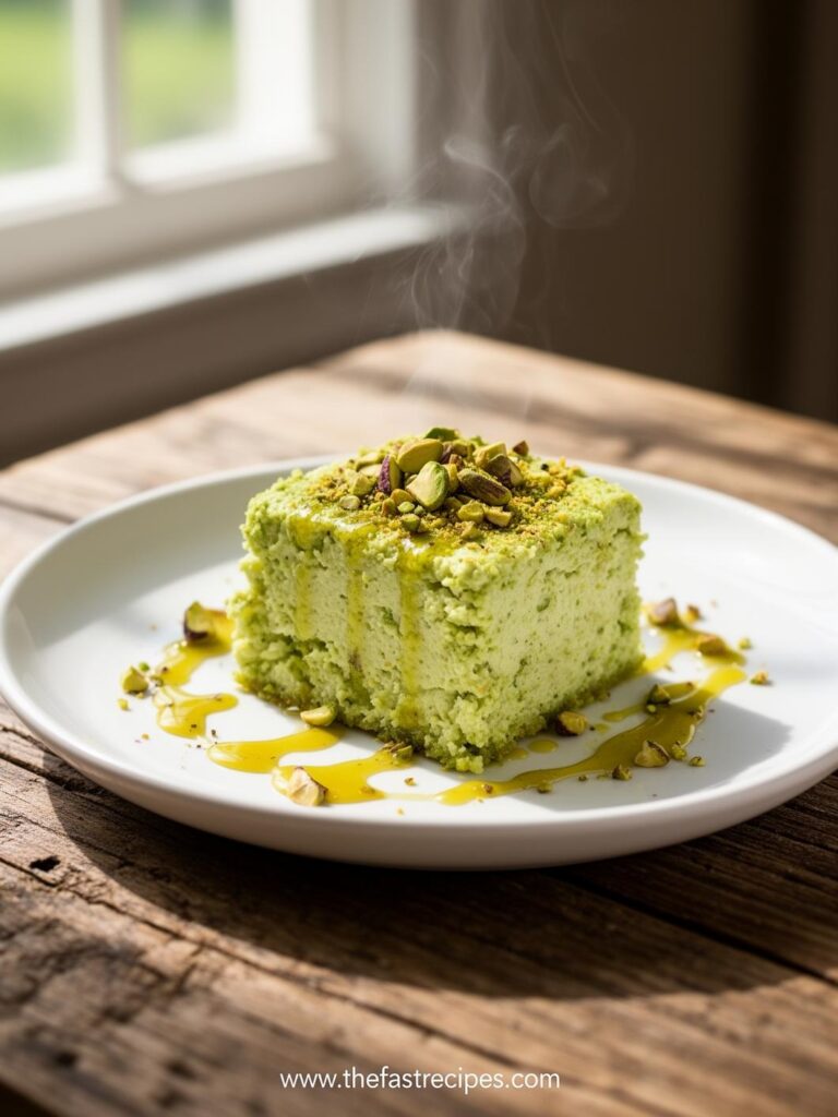 quick Pistachio Ricotta Cake recipe on The Fast Recipes - Express cooking